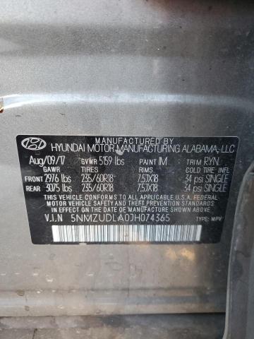 2018 HYUNDAI SANTA FE S - 5NMZUDLA0JH074365