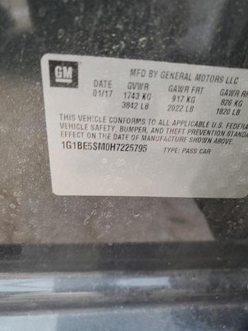2017 CHEVROLET CRUZE LT - 1G1BE5SM0H7225795