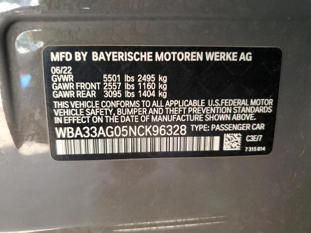 2022 BMW 530XE WBA33AG05NCK96328
