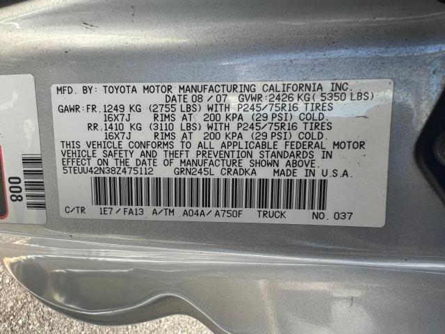 5TEUU42N38Z475112 | 2008 Toyota tacoma access cab