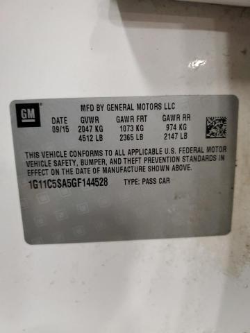 2016 CHEVROLET MALIBU LIM 1G11C5SA5GF144528