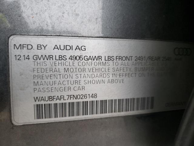 VIN WAUBFAFL7FN026148 2015 Audi A4, Premium no.12