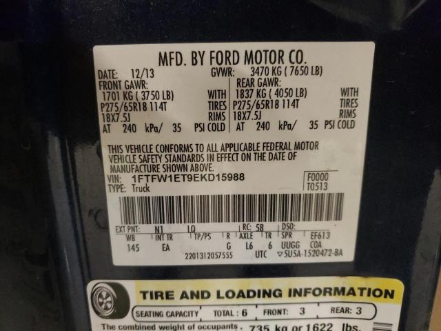 1FTFW1ET9EKD15988 | 2014 FORD F150 SUPER