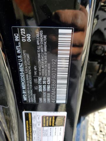  MERCEDES-BENZ EQS SUV 58 2023 Черный