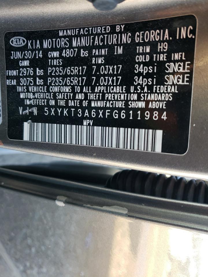 5XYKT3A6XFG611984 2015 Kia Sorento Lx