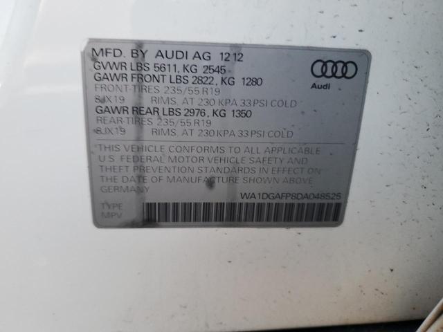 VIN WA1DGAFP8DA048525 2013 Audi Q5, Premium Plus no.12