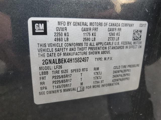 2GNALBEK4H1582497 | 2017 CHEVROLET EQUINOX LS