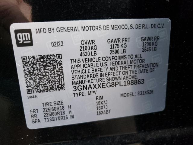 3GNAXXEG8PL198863 | 2023 Chevrolet equinox premier