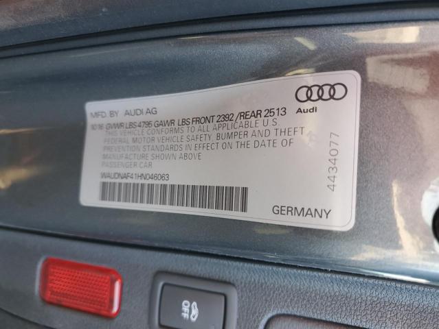 WAUDNAF41HN046063 | 2017 AUDI A4 PREMIUM