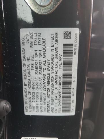 2HKRW5H37JH408906 | 2018 HONDA CRV