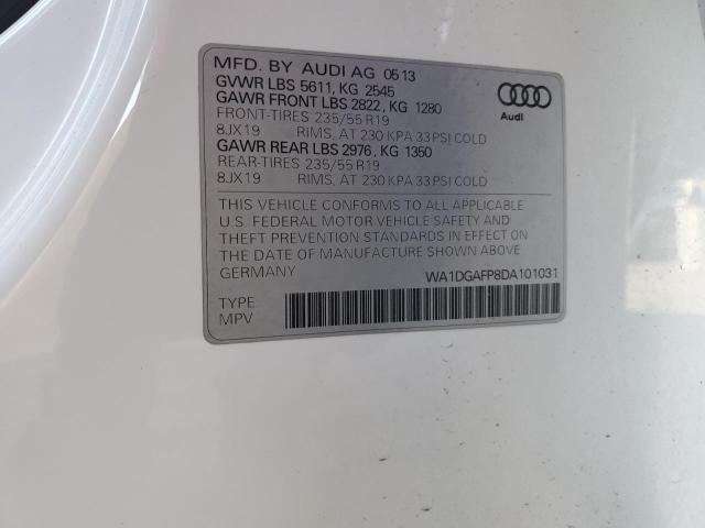 VIN WA1DGAFP8DA101031 2013 Audi Q5, Premium Plus no.12