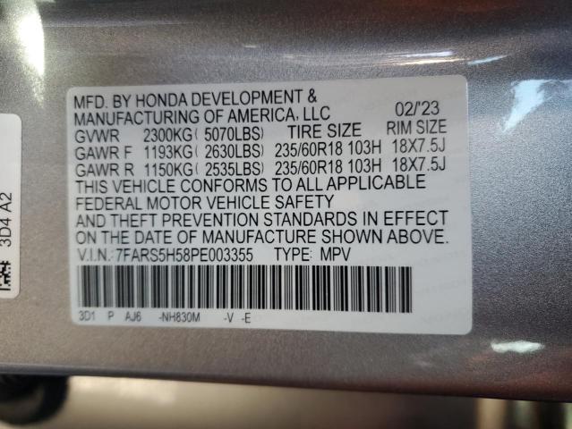 2023 HONDA CR-V SPORT - 7FARS5H58PE003355