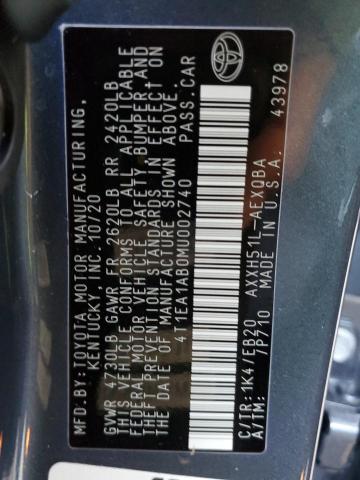 2021 TOYOTA AVALON XSE 4T1EA1AB0MU002740