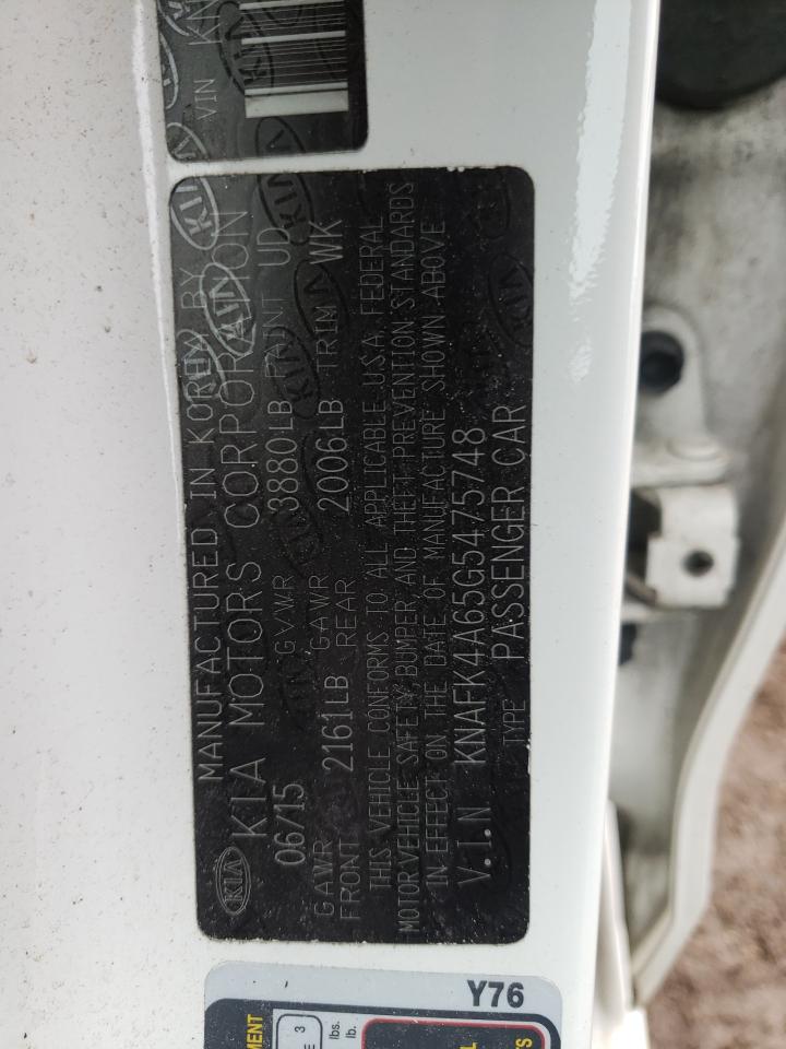 KNAFK4A65G5475748 2016 Kia Forte Lx