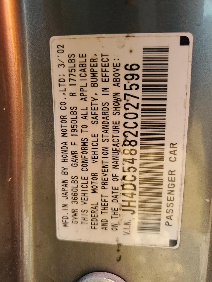 JH4DC54882C027596 2002 Acura Rsx