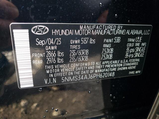 5NMS34AJ6PH620148 | 2023 Hyundai santa fe sel premium