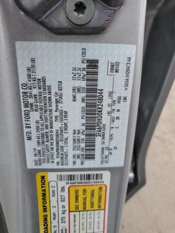 3FA6P0HD0KR248044 2019 FORD FUSION - Image 12