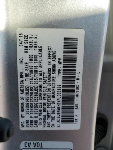 5J6RM4H3XFL065182 | 2015 HONDA CR-V LX