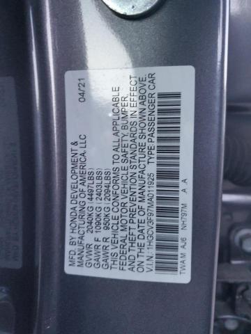 1HGCV3F97MA011925 | 2021 HONDA ACCORD TOU