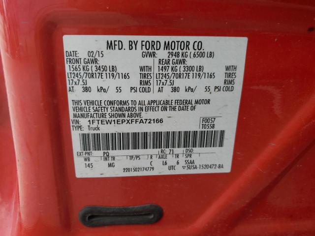 1FTEW1EPXFFA72166 | 2015 FORD F150 SUPER