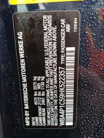 2017 BMW 440I - WBA4P1C59HK522357