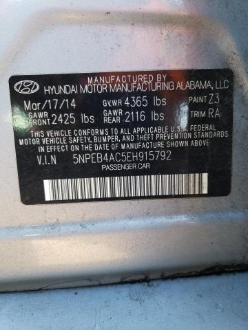 5NPEB4AC5EH915792 | 2014 HYUNDAI SONATA GLS