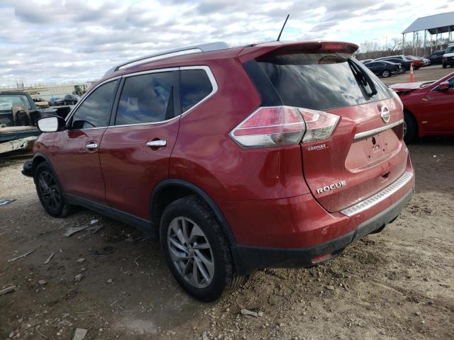 NISSAN ROGUE S 2015 red 4dr spor gas 5N1AT2MV8FC800819 photo #3