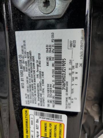 3FA6P0HD2LR219095 2020 FORD FUSION - Image 12