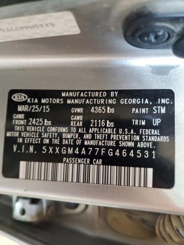 5XXGM4A77FG464531 | 2015 KIA OPTIMA LX