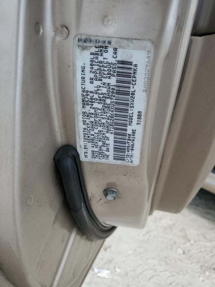 4T1BG28K4XU572001 1999 Toyota Camry Ce