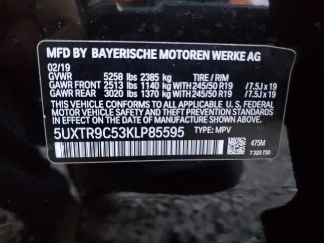 5UXTR9C53KLP85595 2019 BMW X3, photo no. 13