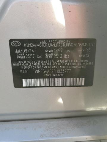 5NPE34AF2FH033777 | 2015 HYUNDAI SONATA SPO