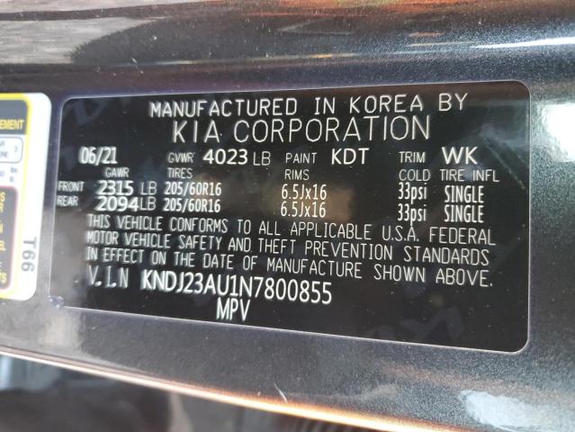 KNDJ23AU1N7800855 | 2022 KIA SOUL LX