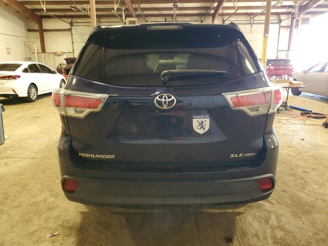 VIN 5TDJKRFH1ES054993 2014 Toyota Highlander, Xle no.6