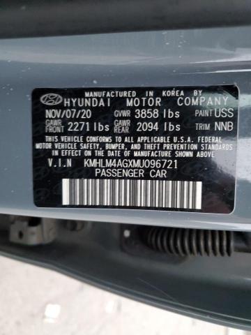 KMHLM4AGXMU096721 | 2021 HYUNDAI ELANTRA SE