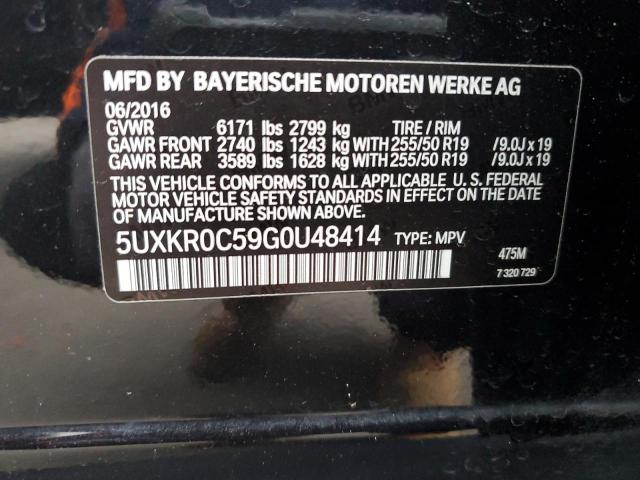 5UXKR0C59G0U48414 | 2016 BMW X5 XDRIVE3