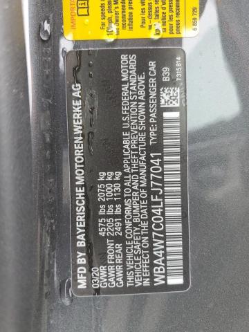 2020 BMW 440I - WBA4W7C04LFJ77041