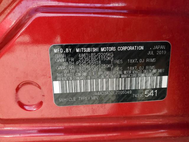 JA4AD3A32LZ005049 | 2020 MITSUBISHI OUTLANDER