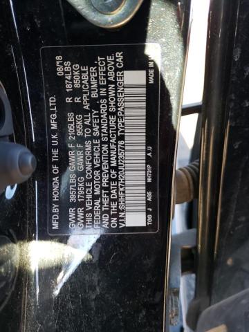 2018 HONDA CIVIC - SHHFK7H20JU235776