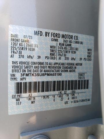 3FMTK3SU8PMA65190 | 2023 FORD MUSTANG MA