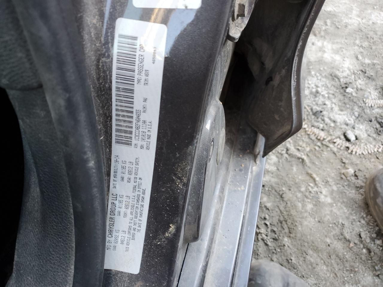 1C3CCCAB2FN604655 2015 Chrysler 200 Limited