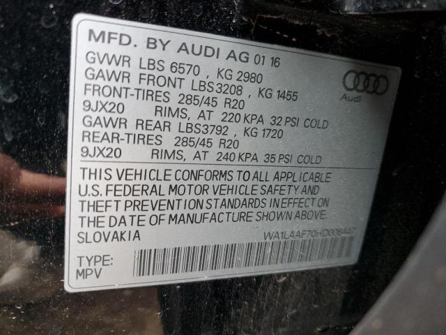 WA1LAAF70HD006447 2017 AUDI Q7, photo no. 13