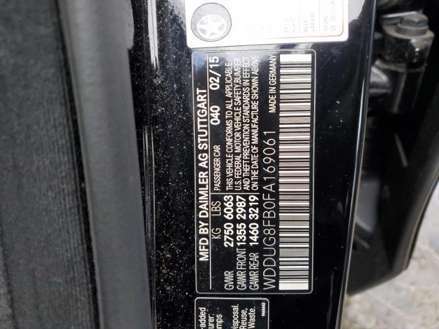 2015 MERCEDES-BENZ S 550 4MAT - WDDUG8FB0FA169061