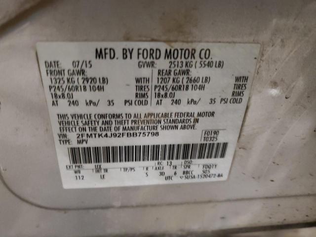 2FMTK4J92FBB75798 2015 FORD EDGE, photo no. 13