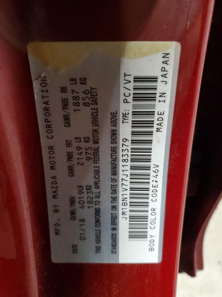 JM1BN1V77J1183379 2018 Mazda 3 Touring