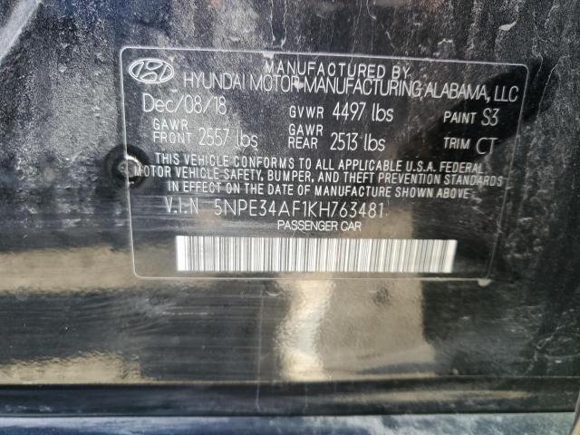 5NPE34AF1KH763481 | 2019 HYUNDAI SONATA LIM