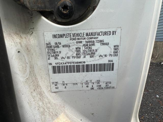 1FDXX47P07EA84639 | 2007 Ford f450 super duty