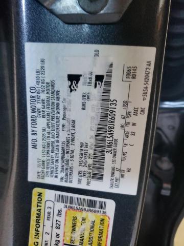 2018 LINCOLN MKZ PREMIE 3LN6L5A98JR609135