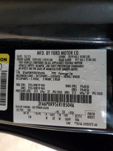 3FA6P0K95ER185046 | 2014 FORD FUSION TIT