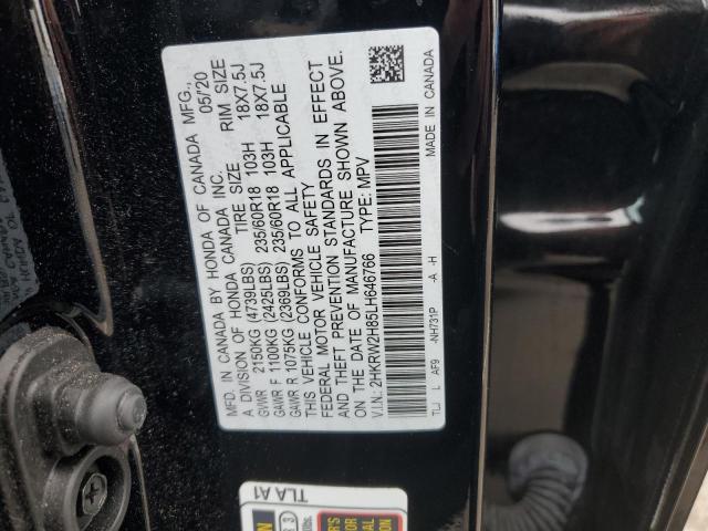 2HKRW2H85LH646766 | 2020 HONDA CR-V EXL